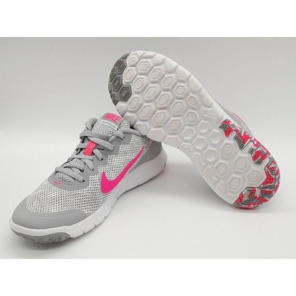 Nike Flex Experience RN4 Womens Size 6.5 Running Shoes Gray Pink 749177-102 - Picture 9 of 11